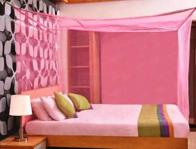 OPULENT SD HDPE - High Density Poly Ethylene Adults Washable ADULTS MOSQUITO NET Mosquito Net(Pink, Bed Box)