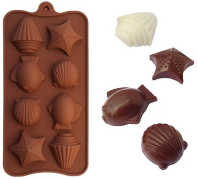 APSAMBR Silicone Chocolate Mould 8(Pack of 1)
