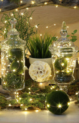 NISCO 30 LEDs 4.98 m Yellow Steady String Rice Lights(Pack of 2)