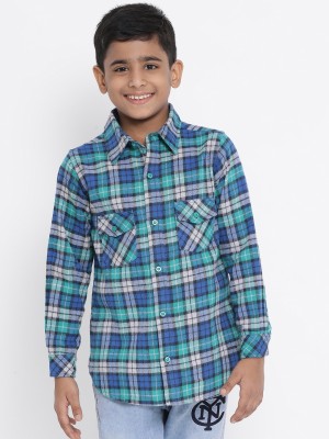 OXOLLOXO Boys Checkered Casual Multicolor Shirt