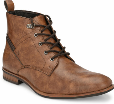 SHENCES Boots For Men(Tan , 7)