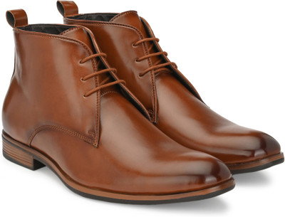 SHENCES Boots For Men(Tan , 6)