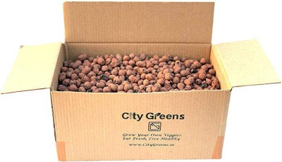 CityGreens Fly Ash Hydrotons Clay Pebbles for Hydroponics, Aquaponics, Gardening Manure(2.4 kg, Granules)