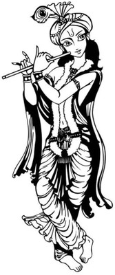 marvellous 60 cm m-bashudevshrikrishanwallsticker Self Adhesive Sticker(Pack of 1)