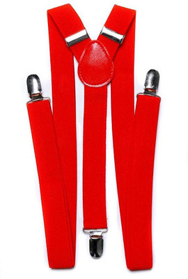 Utkarsh Y- Back Suspenders for Men(Red)