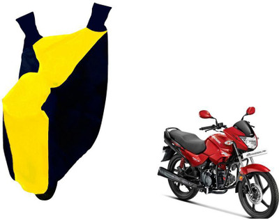 WolkomHome Two Wheeler Cover for Hero(Glamour, Yellow, Black)