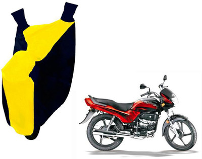 WolkomHome Two Wheeler Cover for Hero(Passion, Yellow, Black)