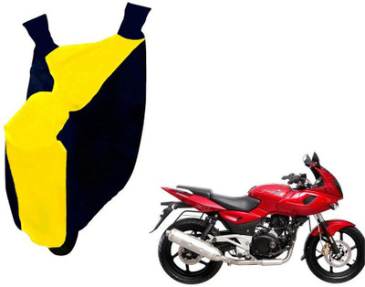 WolkomHome Two Wheeler Cover for Bajaj(Pulsar, Yellow, Black)