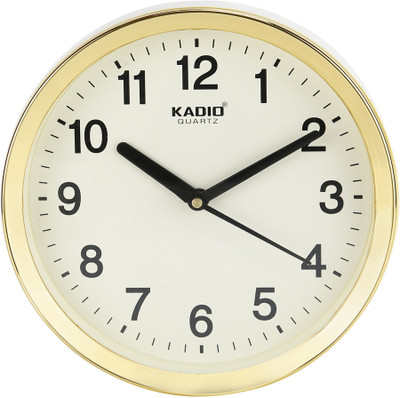Kadio Analog 20 cm X 20 cm Wall Clock(Beige, With Glass) Kadio Analog 20 cm X 20 cm Wall Clock(Beige, With Glass)