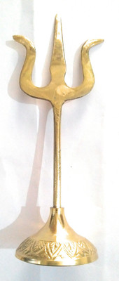 jay creation Decorative Showpiece - 16 cm(Brass, Gold)