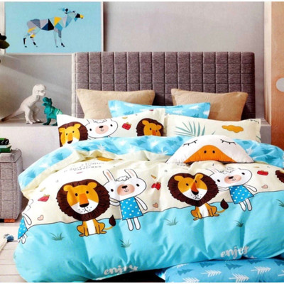 24x7 Home Store Cartoon Double Comforter for  Heavy Winter(Polyester, Blue)