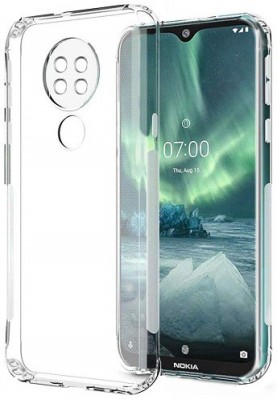 Bodoma Back Cover for Nokia 7.2/Nokia 6.2(Transparent, Shock Proof, Silicon, Pack of: 1)