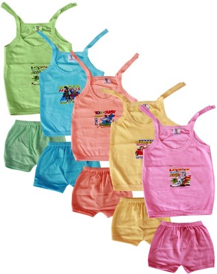 Rockwren Baby Boys & Baby Girls Casual Top Shorts(Multicolor)