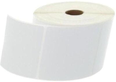 youtech 100MMX100MM (4inchX4inch) Barcode Label 1''up Self-adhesive Paper Label (White) 1ROLL 500 LABELS set of 1 Roll Labels In Roll, Permanent Self Adhesive Paper Label(White)