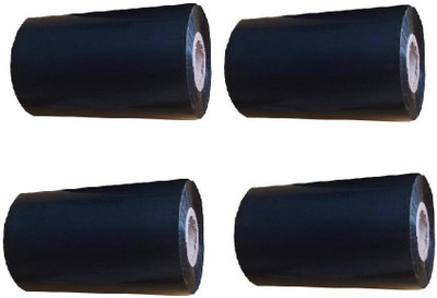 youtech 105 mm X 300 Meters, (4.13inchX300meters) Thermal Transfer Barcode Ribbon (WAX), Set of 4 Ribbon Non-adhesive Paper Label(Black)
