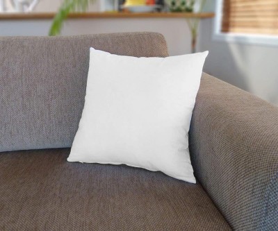 Fabroyal India Foam Solid Cushion Pack of 1(White)