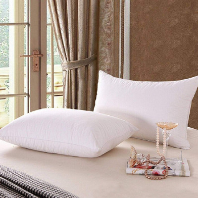 Navi collection Microfibre Solid Sleeping Pillow Pack of 2(White)
