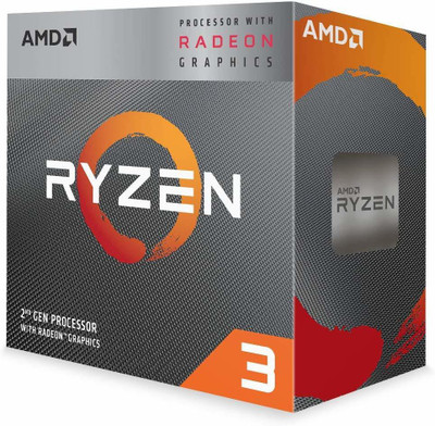 AMD Ryzen 3 3200G with Radeon Vega 8 Graphics (YD3200C5FHBOX) 3.6 Ghz Upto 4 GHz AM4 Socket 4 Cores 4 Threads 2 MB L2 4 MB L3 Desktop Processor(Silver)