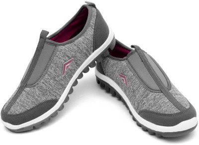 asian RIYA-01 Slip On Sneakers For Women(Grey)