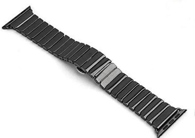 CHG Stainless Steel Metal Strap Compatible with 42mm / 44mm Series 5/ Series 4/ Series 3/ Series 2/ Series 1, Stainless Steel Replacement Band Wrist Strap with Butterfly Buckle Clasp (Jet Black) WATCH NOT INCLUDED Smart Watch Strap(Black)