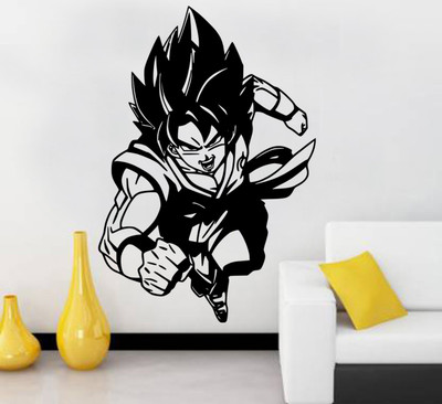 fuzzy 85 cm Cartoons Self Adhesive Sticker(Pack of 1)