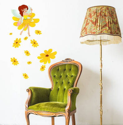 Wallzone 100 cm Angels Removable Sticker(Pack of 1)