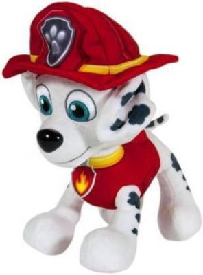 A Little Swag Imported Paw Patrol Cartoon Character Action Figure Soft Stuffed Toy for Girl Boys Kids(25 cm).  - 25 cm(Red and White)