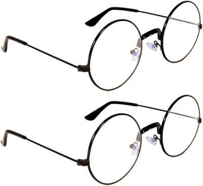 Trend Round Sunglasses(For Men & Women, Clear)