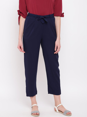 MAYRA Regular Fit Women Blue Trousers