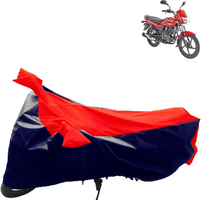 aksmit Two Wheeler Cover for Bajaj(Platina 100 DTS-i, Blue, Red)
