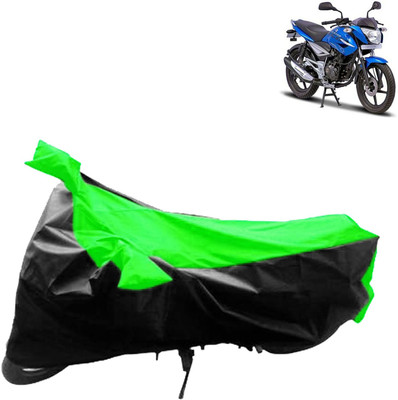 aksmit Two Wheeler Cover for Bajaj(XCD 125cc, Black, Green)