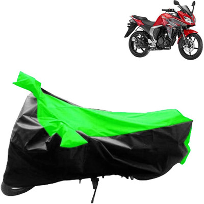 aksmit Two Wheeler Cover for Yamaha(R15 s, Black, Green)