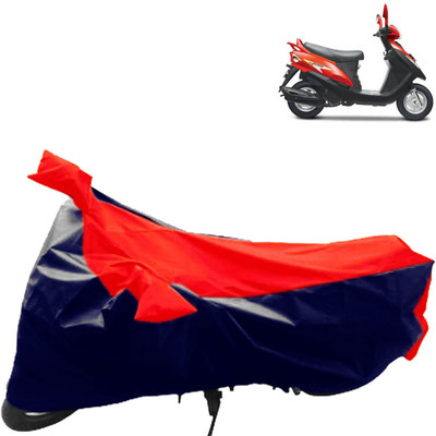 aksmit Two Wheeler Cover for Mahindra(Flyte, Blue, Red)
