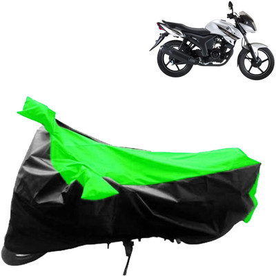 aksmit Two Wheeler Cover for Yamaha(SZ-S, Black, Green)