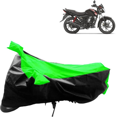 aksmit Two Wheeler Cover for Suzuki(Sling, Black, Green)