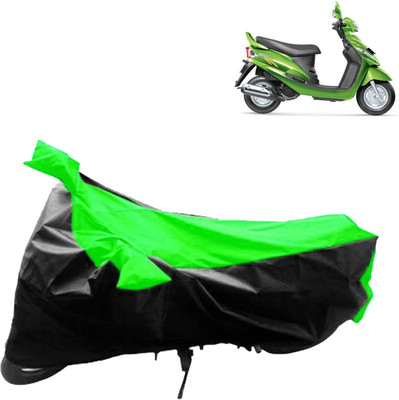 aksmit Two Wheeler Cover for Mahindra(Rodeo RZ, Black, Green)