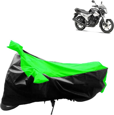 aksmit Two Wheeler Cover for Yamaha(SZ R, Black, Green)