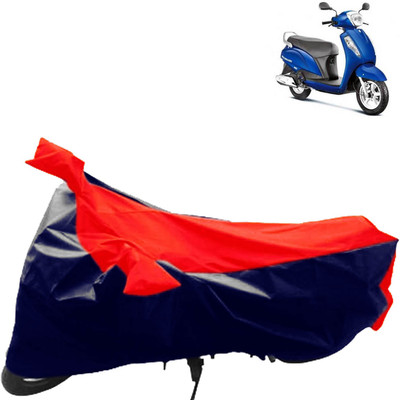 aksmit Two Wheeler Cover for Suzuki(Access, Blue, Red)