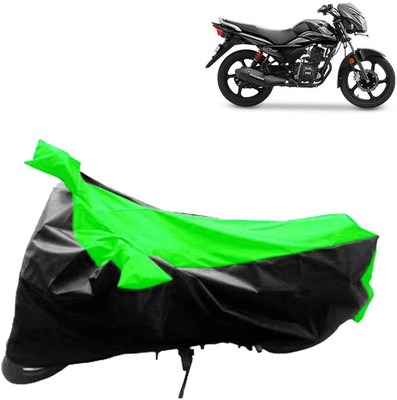 aksmit Two Wheeler Cover for Yamaha(Libero, Black, Green)