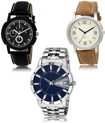 SWIFFIN New latest Designer Combo of 3 Analog Watch  - For Men