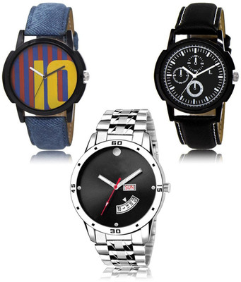 SWIFFIN New latest Designer Combo of 3 Analog Watch  - For Men