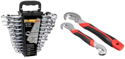 Balaji WS-12 2 Double Sided Combination Wrench set and Multi-purpose Universal Double Handed Tool Double Sided Speed Wrench (COMBO) Double Sided Combination Wrench(Pack of 14)