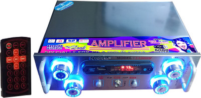 KAXTANG BLUE LED LIGHT AMPLIFIER Stereo With BT/ USB//SD Card /FM /AUX 5000 W AV Power Amplifier(Silver)