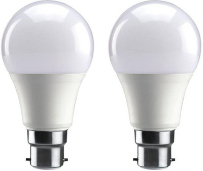 OSRAM 9 W Basic Round B22 LED Bulb(White, Pack of 2)