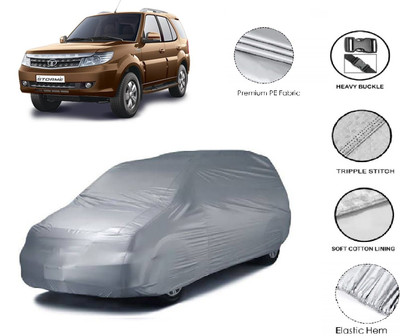 GIFFEN Car Cover For Tata Safari Storme (Without Mirror Pockets)(Silver)