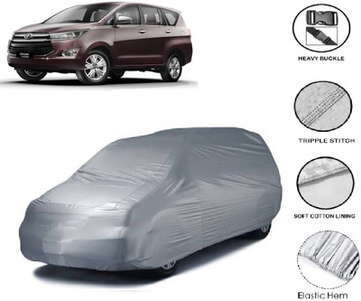 GIFFEN Car Cover For Toyota Innova Crysta (Without Mirror Pockets)(Silver)