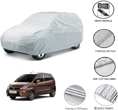 GIFFEN Car Cover For Maruti Suzuki Zen Estilo (Without Mirror Pockets)(Silver)