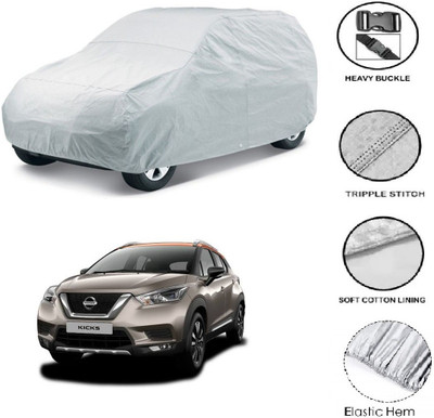 GIFFEN Car Cover For Nissan Kicks (Without Mirror Pockets)(Silver)
