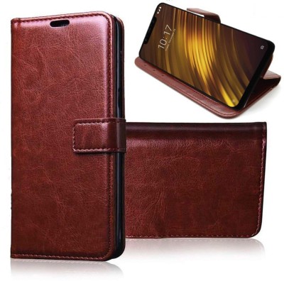 Mehsoos Flip Cover for Lenovo K8 Note(Brown, Dual Protection, Pack of: 1)