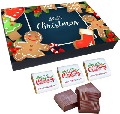 CHOCOINDIANART Merry Christmas, 12pcs Nice Chocolate Gifts, Truffles(12 Units)